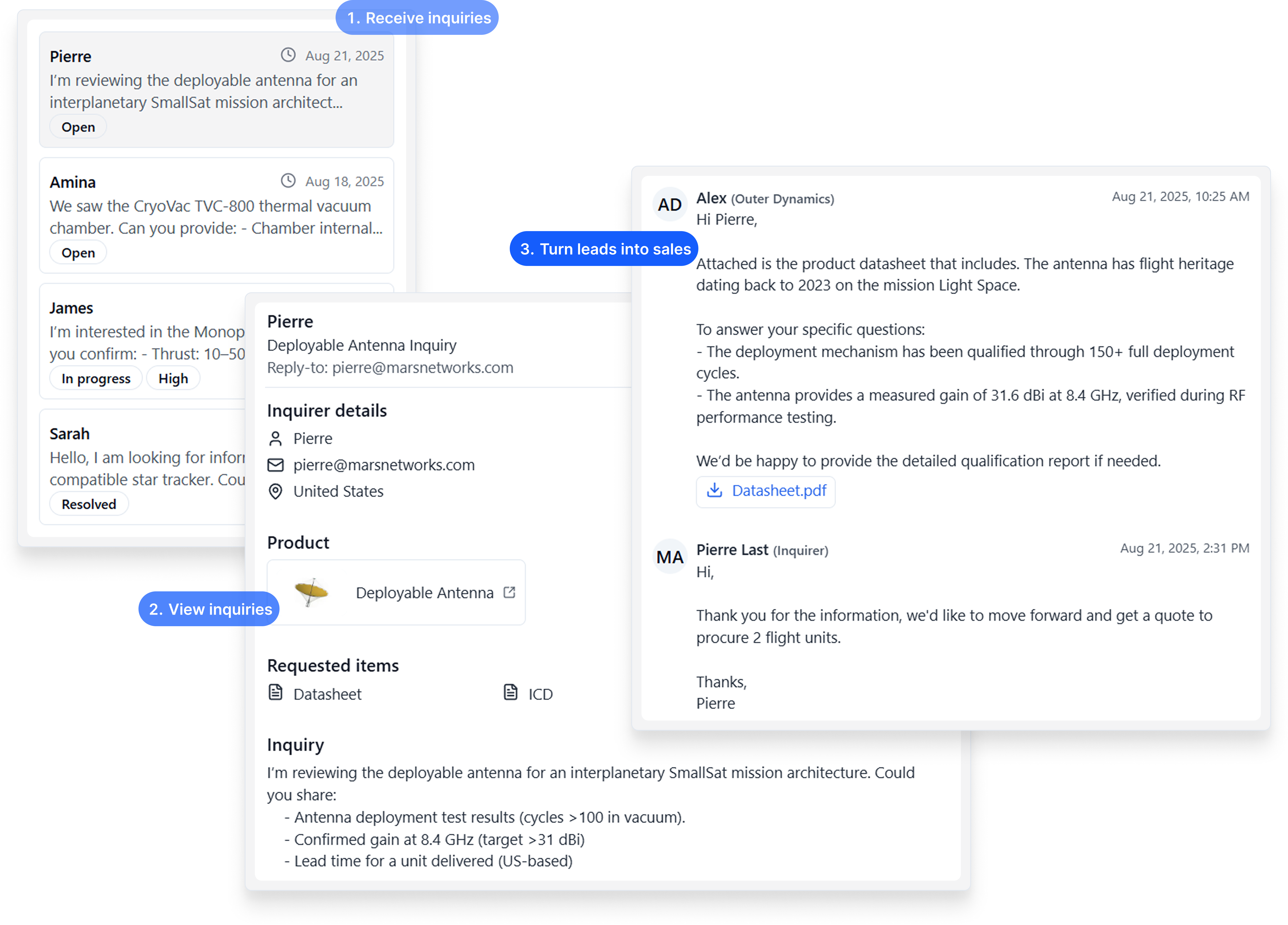 Connect with leads and turn them into sales
